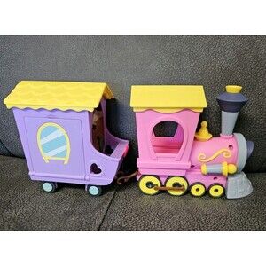 My Little Pony Explore Equestria Express Friendship Train Engine Caboose Car EUC